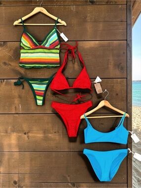 Good American, Berlook and Seamoly NWT Size L/XL Bikini Bundle